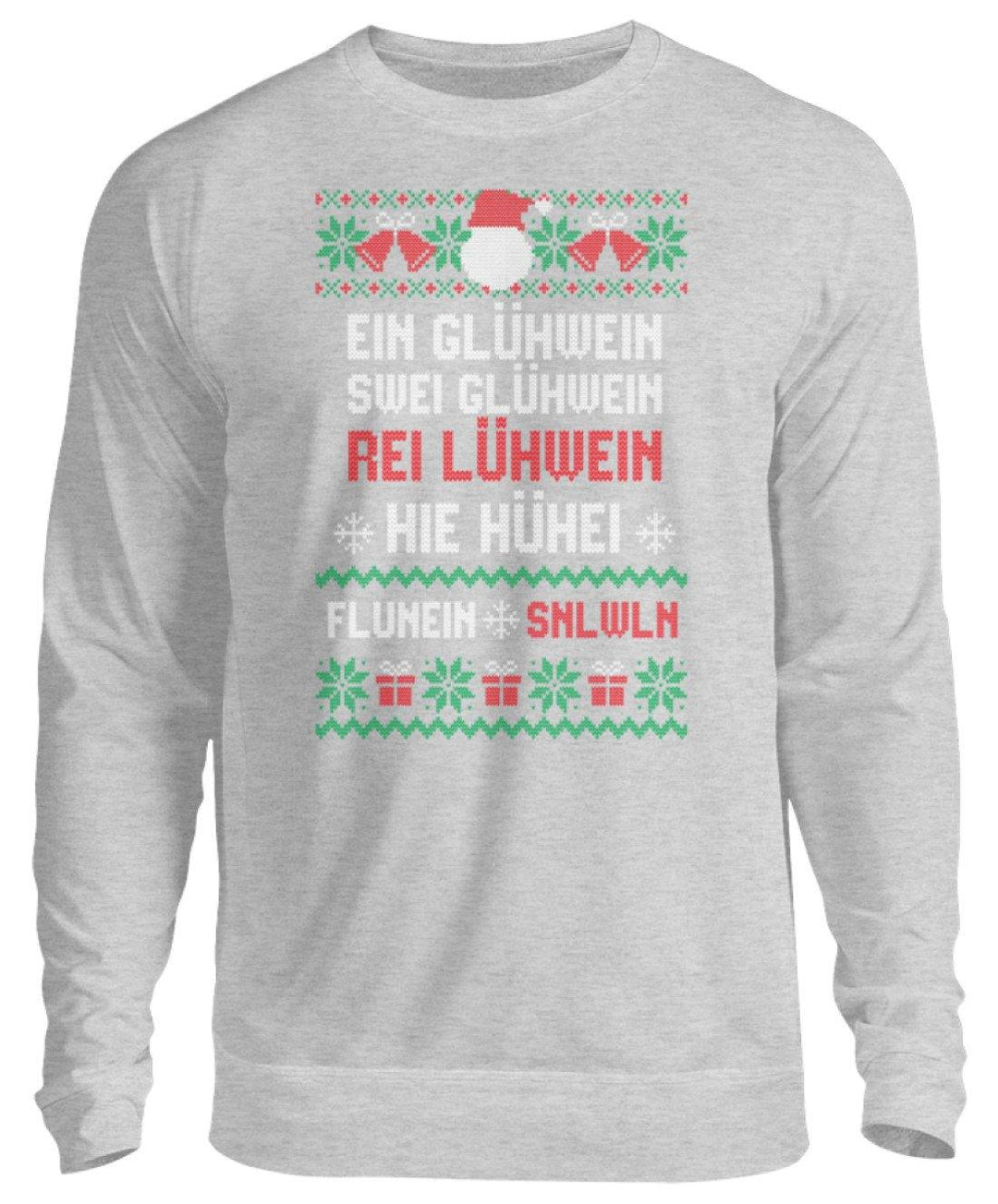 1 2 3 4 5 6 Glühwein - Words on Shirts  - Unisex Pullover - Words on Shirts Sag es mit dem Mittelfinger Shirts Hoodies Sweatshirt Taschen Gymsack Spruch Sprüche Statement