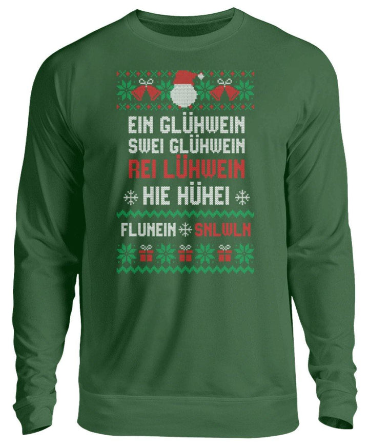 1 2 3 4 5 6 Glühwein - Words on Shirts  - Unisex Pullover - Words on Shirts Sag es mit dem Mittelfinger Shirts Hoodies Sweatshirt Taschen Gymsack Spruch Sprüche Statement