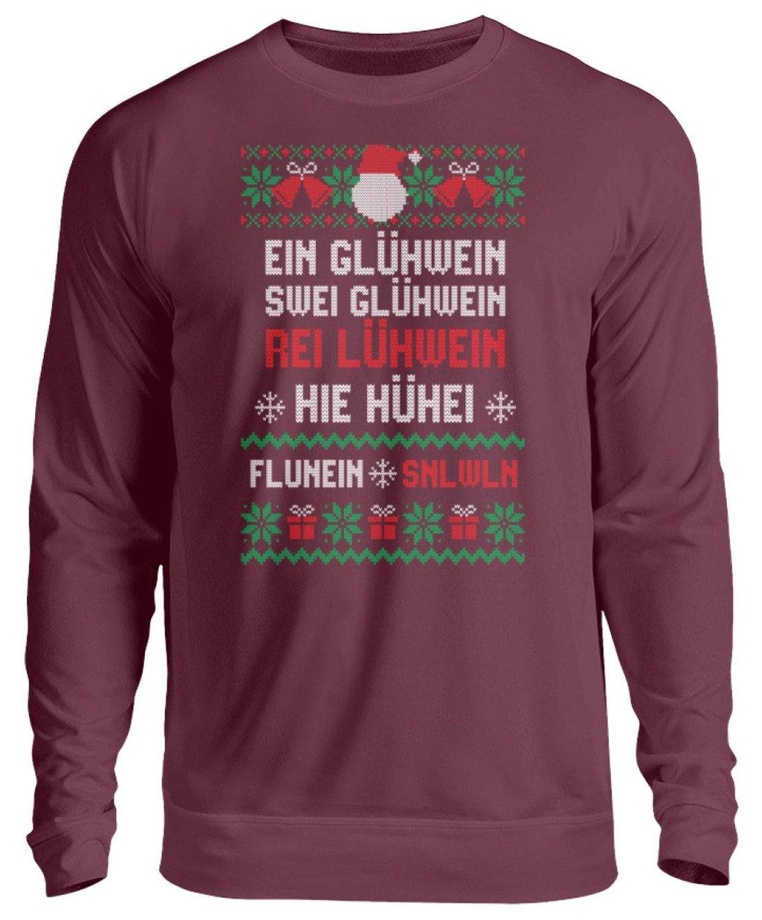 1 2 3 4 5 6 Glühwein - Words on Shirts  - Unisex Pullover - Words on Shirts Sag es mit dem Mittelfinger Shirts Hoodies Sweatshirt Taschen Gymsack Spruch Sprüche Statement