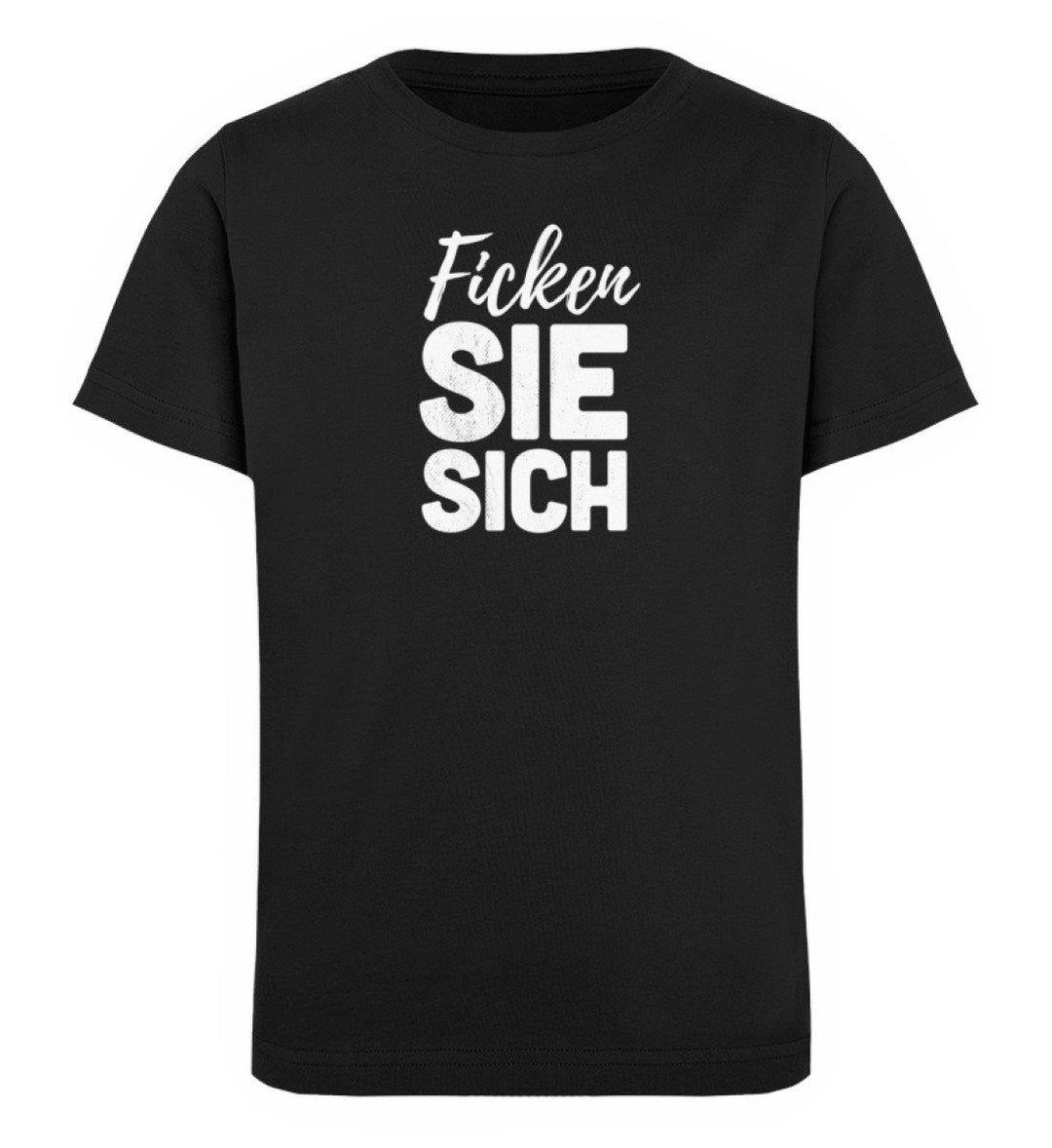 F!cken Sie sich - Words on Shirts - PR  - Kinder Organic T-Shirt - Words on Shirts Sag es mit dem Mittelfinger Shirts Hoodies Sweatshirt Taschen Gymsack Spruch Sprüche Statement