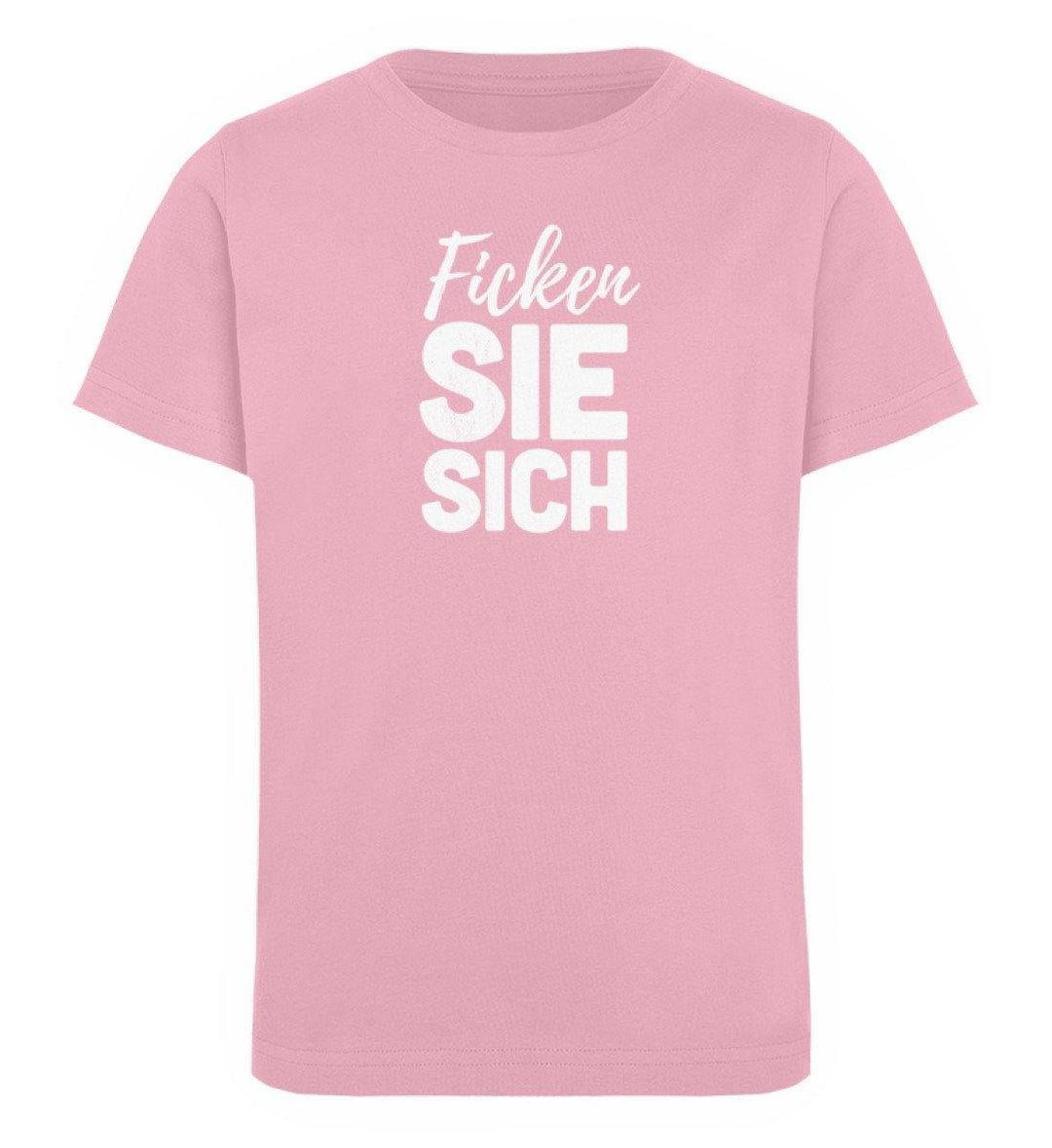 F!cken Sie sich - Words on Shirts - PR  - Kinder Organic T-Shirt - Words on Shirts Sag es mit dem Mittelfinger Shirts Hoodies Sweatshirt Taschen Gymsack Spruch Sprüche Statement