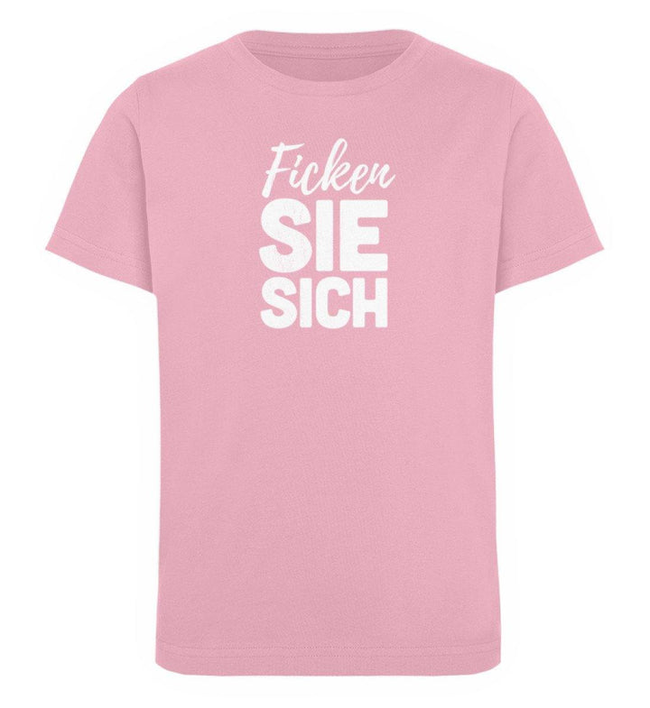 F!cken Sie sich - Words on Shirts - PR  - Kinder Organic T-Shirt - Words on Shirts Sag es mit dem Mittelfinger Shirts Hoodies Sweatshirt Taschen Gymsack Spruch Sprüche Statement