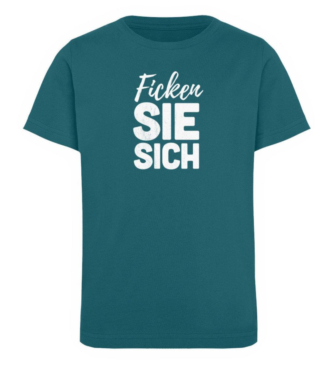 F!cken Sie sich - Words on Shirts - PR  - Kinder Organic T-Shirt - Words on Shirts Sag es mit dem Mittelfinger Shirts Hoodies Sweatshirt Taschen Gymsack Spruch Sprüche Statement