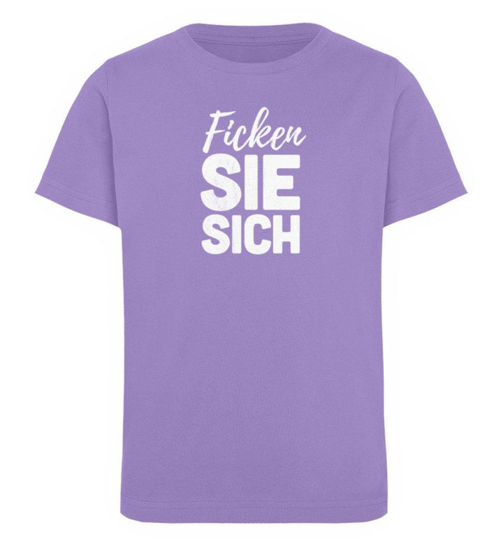 F!cken Sie sich - Words on Shirts - PR  - Kinder Organic T-Shirt - Words on Shirts Sag es mit dem Mittelfinger Shirts Hoodies Sweatshirt Taschen Gymsack Spruch Sprüche Statement