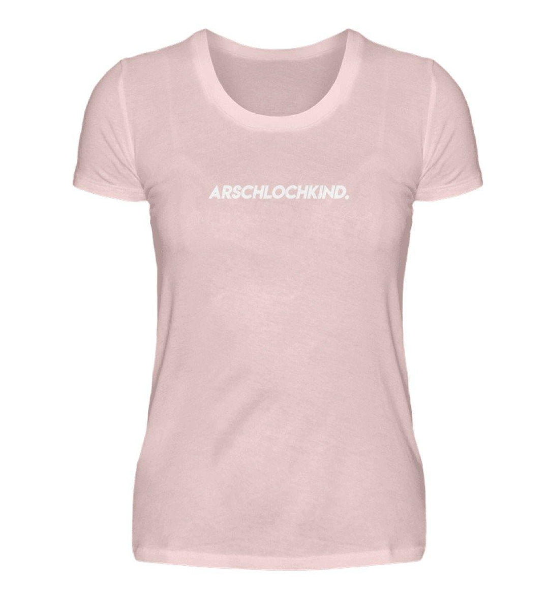 Arschlochkind  Words on Shirts - PR  - Damen Premiumshirt - Words on Shirts Sag es mit dem Mittelfinger Shirts Hoodies Sweatshirt Taschen Gymsack Spruch Sprüche Statement
