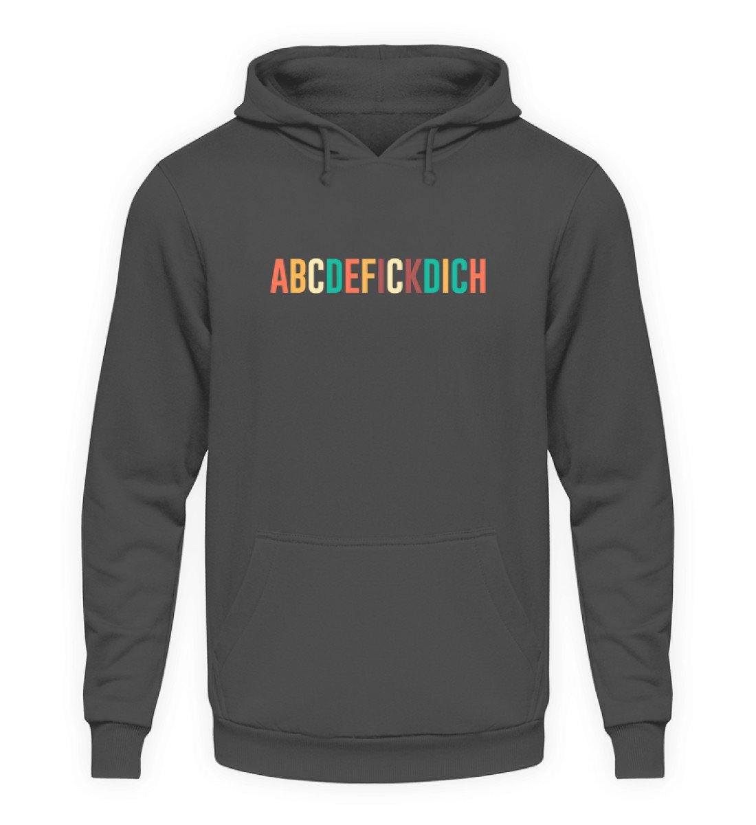 ABCDEFICKDICH - Words on Shirts  - Unisex Kapuzenpullover Hoodie