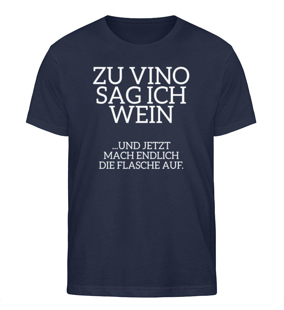 Zu Vino Sag Ich Wein - Flasche auf  - Herren Organic Shirt