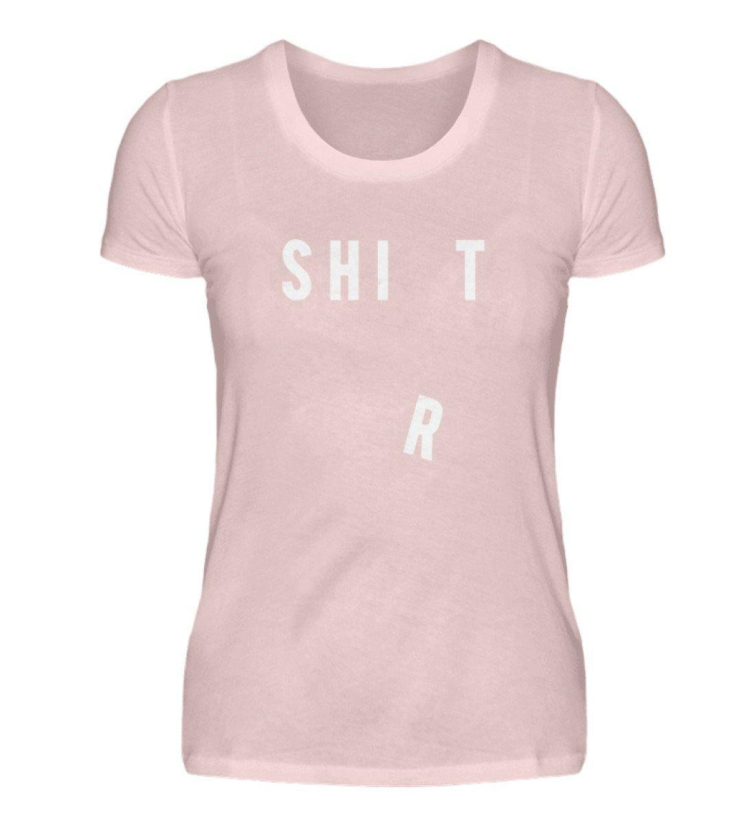 Shit Shirt - Words on Shirts - PR  - Damen Premiumshirt - Words on Shirts Sag es mit dem Mittelfinger Shirts Hoodies Sweatshirt Taschen Gymsack Spruch Sprüche Statement