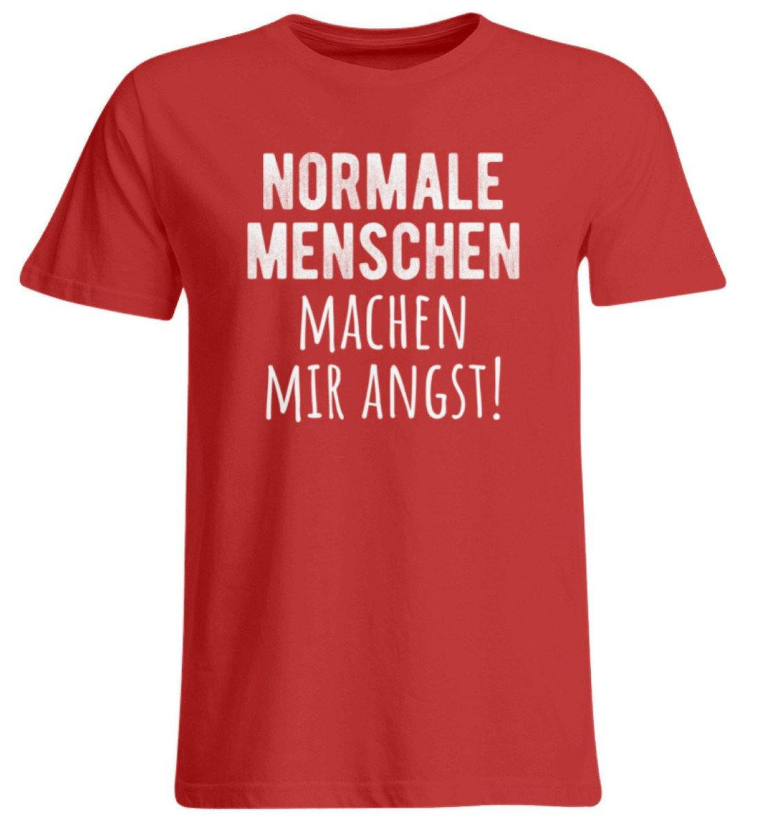 Normale Menschen - Words on Shirts  - Übergrößenshirt - Words on Shirts Sag es mit dem Mittelfinger Shirts Hoodies Sweatshirt Taschen Gymsack Spruch Sprüche Statement