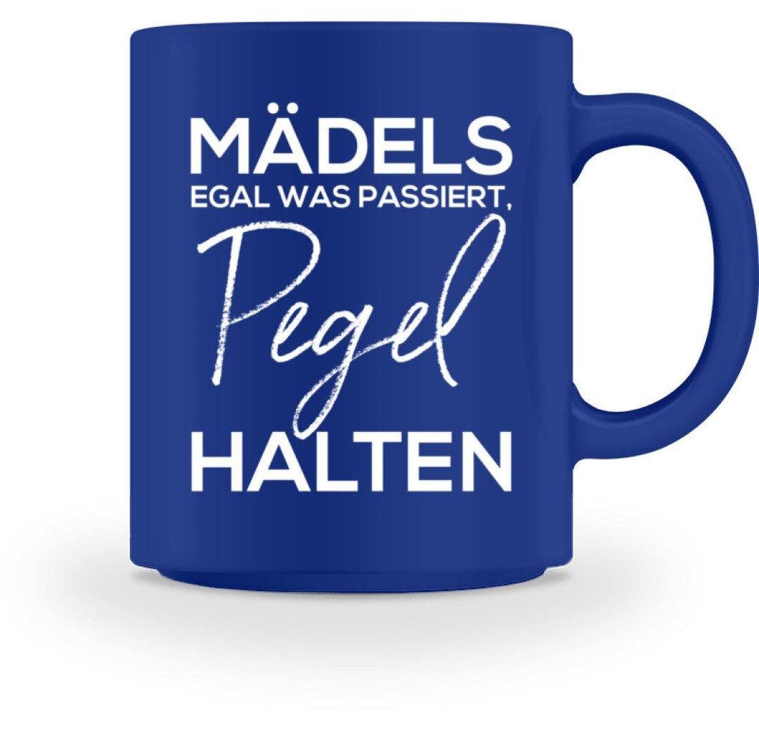 Pegel Halten Tasse - Words on Shirts  - Tasse - Words on Shirts Sag es mit dem Mittelfinger Shirts Hoodies Sweatshirt Taschen Gymsack Spruch Sprüche Statement