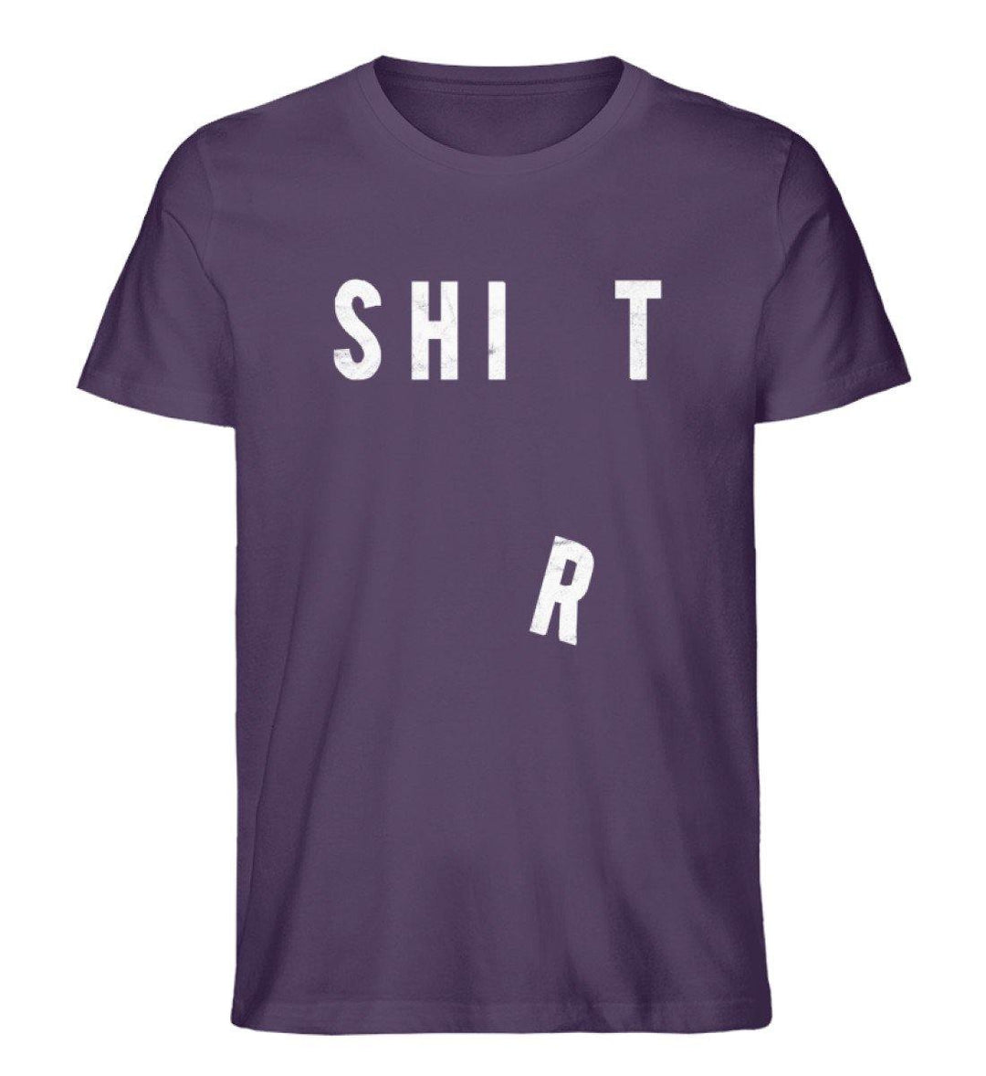 Shit Shirt - Words on Shirts - PR  - Herren Premium Organic Shirt - Words on Shirts Sag es mit dem Mittelfinger Shirts Hoodies Sweatshirt Taschen Gymsack Spruch Sprüche Statement