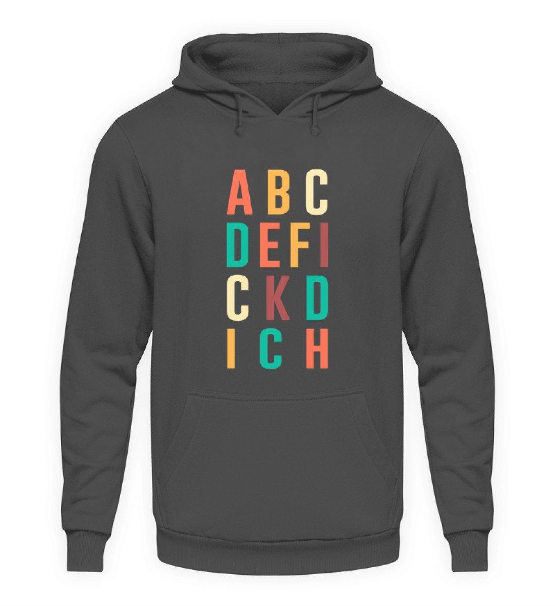ABCDEFICKDICH - Words on Shirts  - Unisex Kapuzenpullover Hoodie