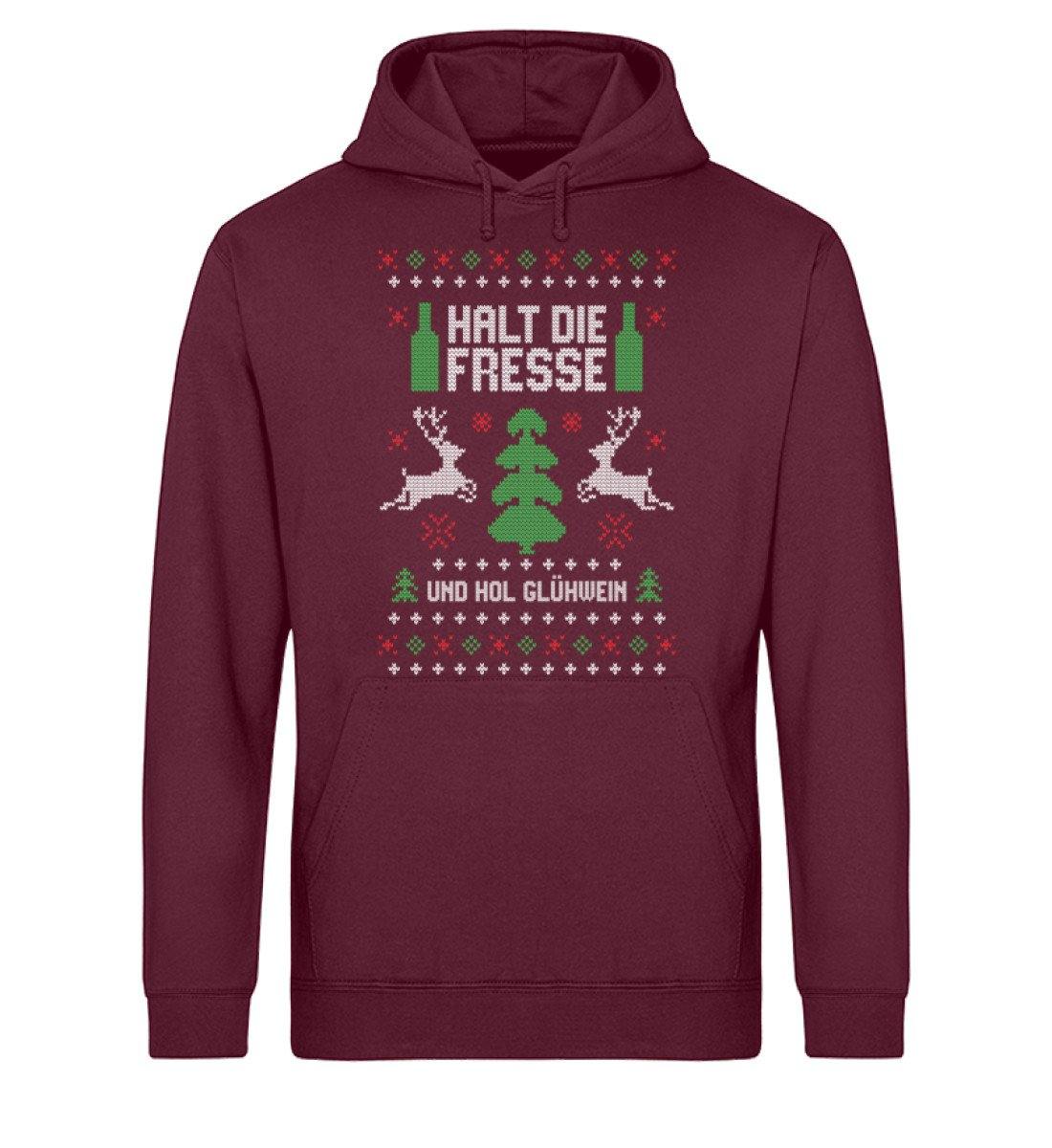 Halt die Fresse - und hol Glühwein  - Unisex Organic Hoodie