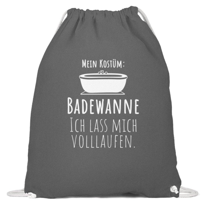 Kostüm Badewanne - Words on Shirts  - Baumwoll Gymsac - Karneval,  Fasching & Fastnacht - Words on Shirts Sag es mit dem Mittelfinger Shirts Hoodies Sweatshirt Taschen Gymsack Spruch Sprüche Statement
