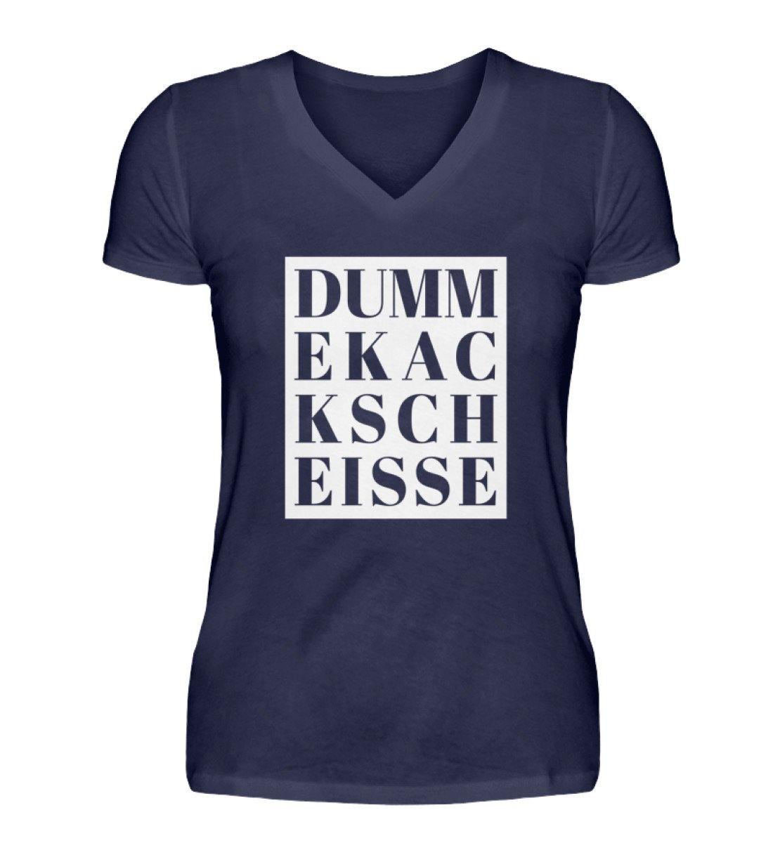 DUMM EKAC KSCH EISSE  - V-Neck Damenshirt