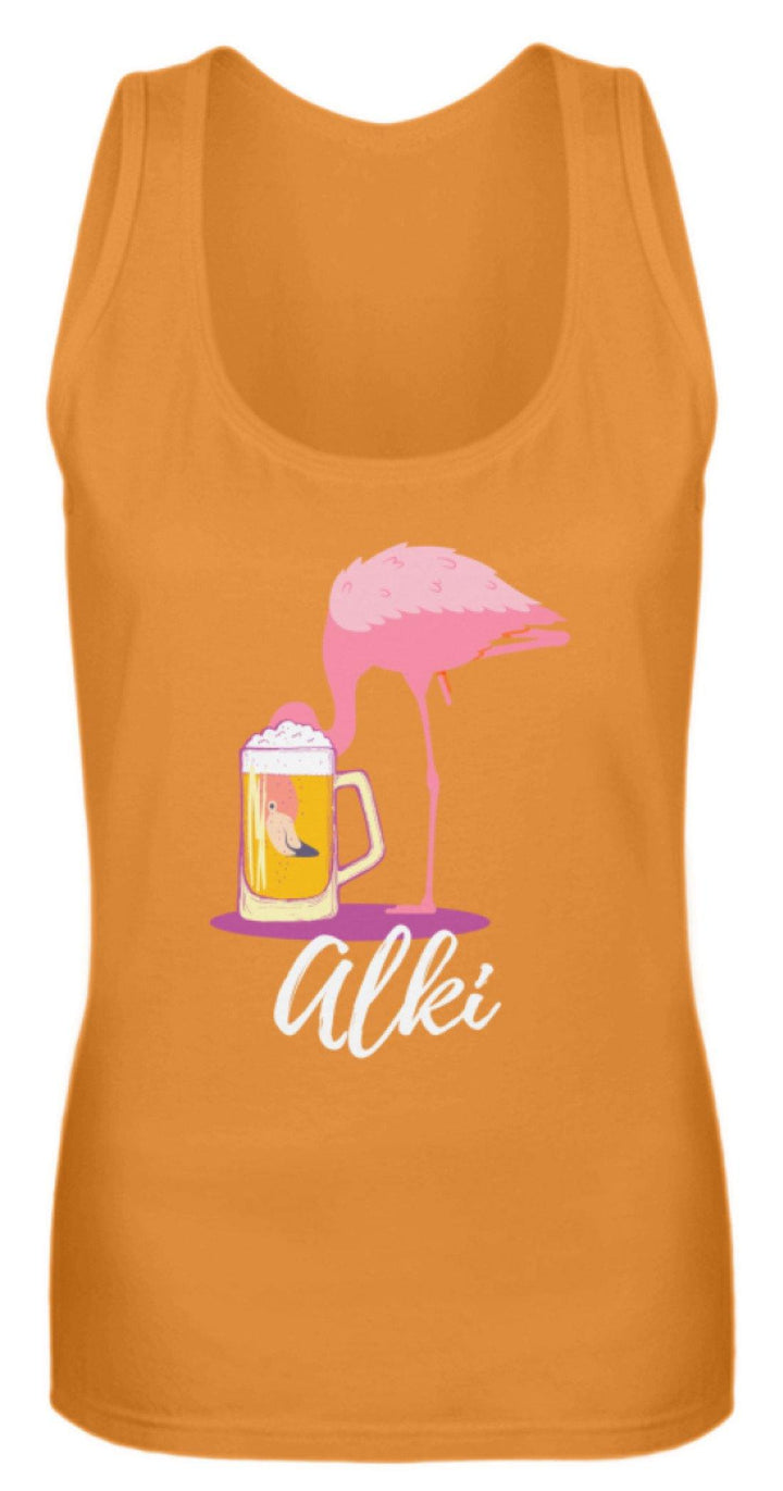 Flamingo Alki - Words on Shirt  - Frauen Tanktop - Words on Shirts Sag es mit dem Mittelfinger Shirts Hoodies Sweatshirt Taschen Gymsack Spruch Sprüche Statement