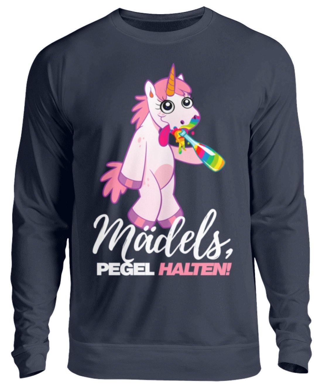 Mädels, Pegel halte - Einhorn  - Unisex Pullover