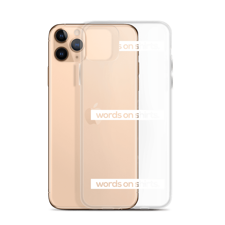 iPhone Hülle - Words on Shirts - Words on Shirts Sag es mit dem Mittelfinger Shirts Hoodies Sweatshirt Taschen Gymsack Spruch Sprüche Statement