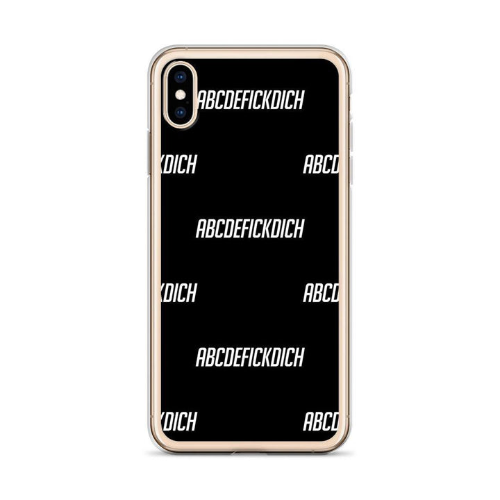 iPhone Hülle - ABCDEFICKDICH - Pattern - Words on Shirts Sag es mit dem Mittelfinger Shirts Hoodies Sweatshirt Taschen Gymsack Spruch Sprüche Statement