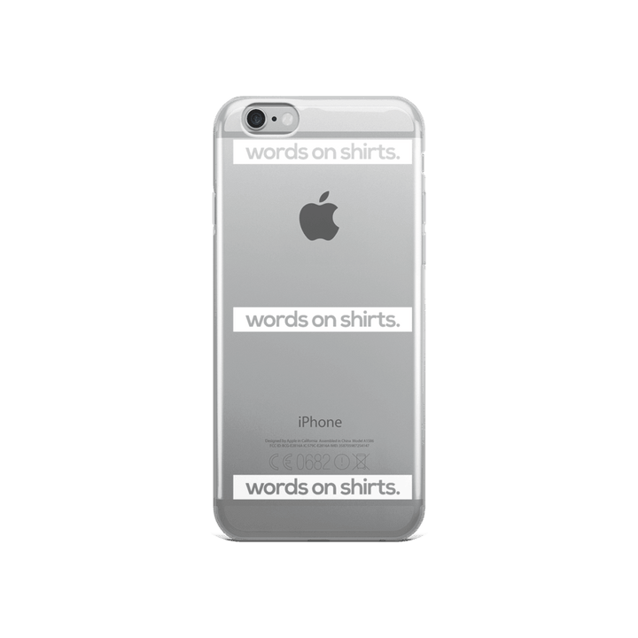 iPhone Hülle - Words on Shirts - Words on Shirts Sag es mit dem Mittelfinger Shirts Hoodies Sweatshirt Taschen Gymsack Spruch Sprüche Statement