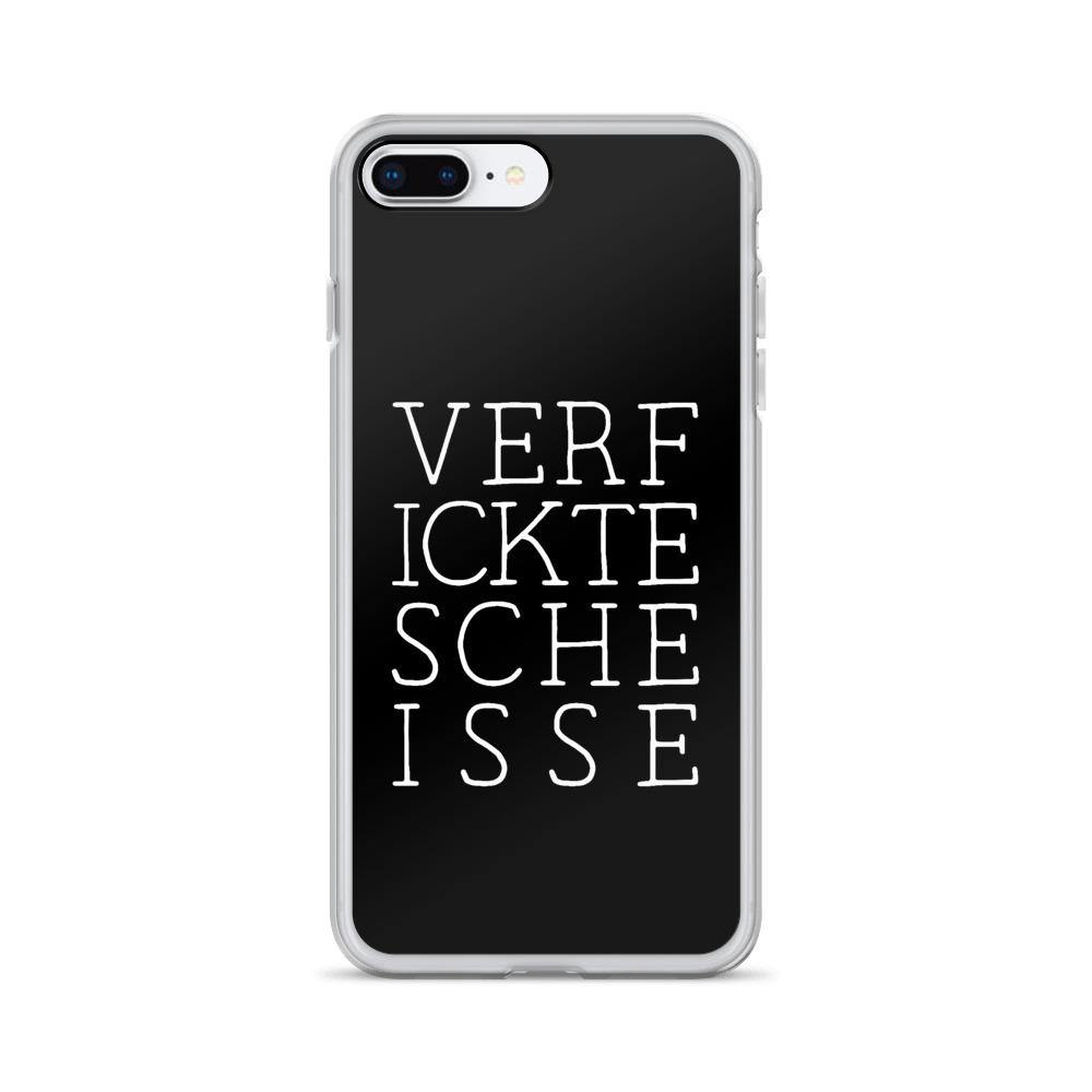 iPhone Hülle - VERFICKTESCHEISSE - Words on Shirts Sag es mit dem Mittelfinger Shirts Hoodies Sweatshirt Taschen Gymsack Spruch Sprüche Statement