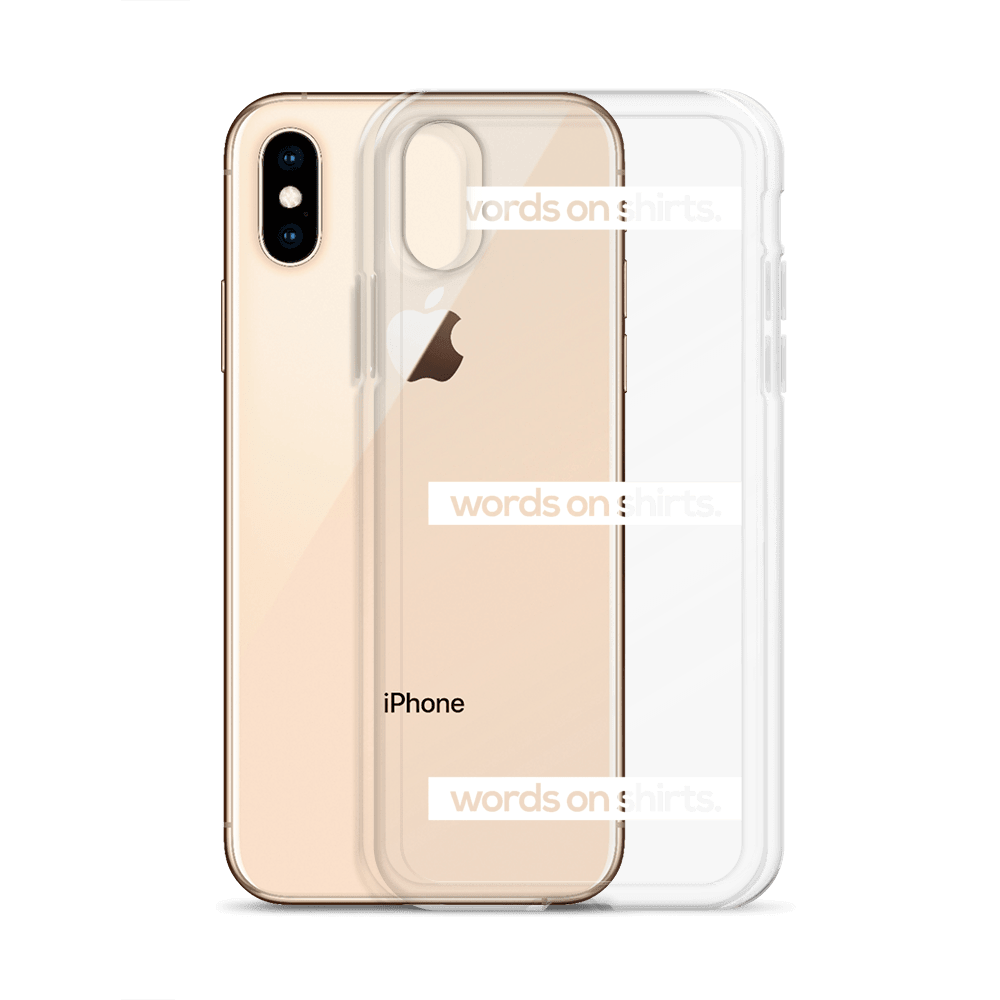 iPhone Hülle - Words on Shirts - Words on Shirts Sag es mit dem Mittelfinger Shirts Hoodies Sweatshirt Taschen Gymsack Spruch Sprüche Statement