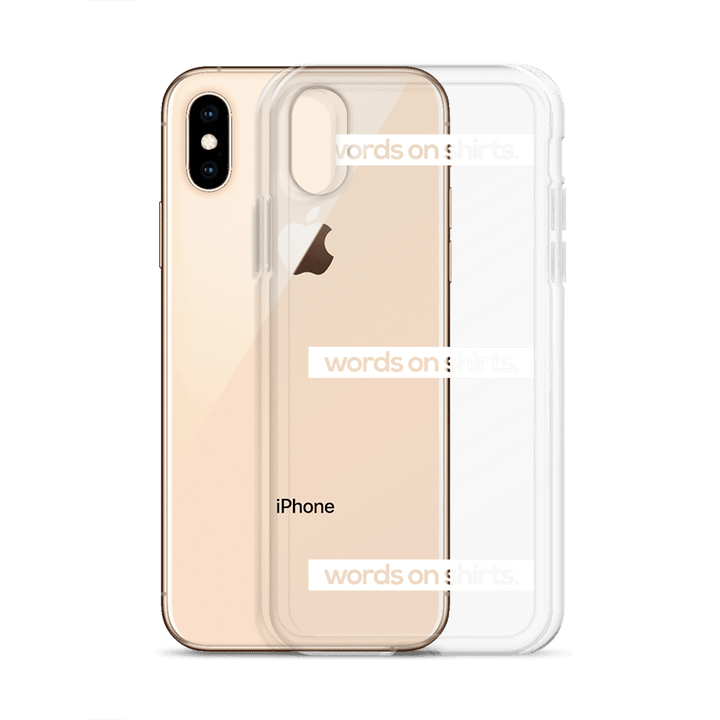 iPhone Hülle - Words on Shirts - Words on Shirts Sag es mit dem Mittelfinger Shirts Hoodies Sweatshirt Taschen Gymsack Spruch Sprüche Statement