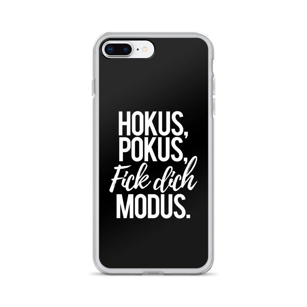 iPhone Hülle - Hokus Pokus Fick Dich Modus - Words on Shirts Sag es mit dem Mittelfinger Shirts Hoodies Sweatshirt Taschen Gymsack Spruch Sprüche Statement