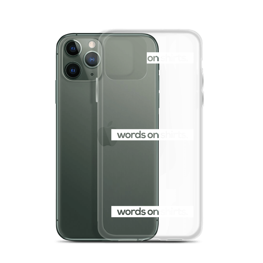 iPhone Hülle - Words on Shirts - Words on Shirts Sag es mit dem Mittelfinger Shirts Hoodies Sweatshirt Taschen Gymsack Spruch Sprüche Statement