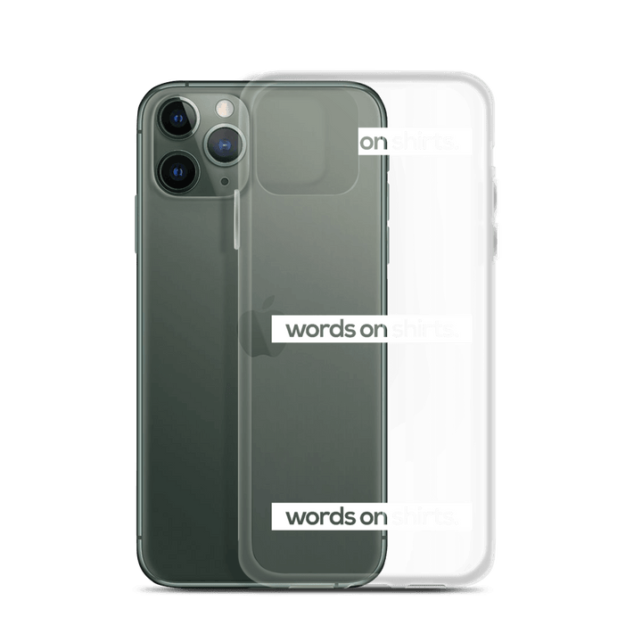 iPhone Hülle - Words on Shirts - Words on Shirts Sag es mit dem Mittelfinger Shirts Hoodies Sweatshirt Taschen Gymsack Spruch Sprüche Statement