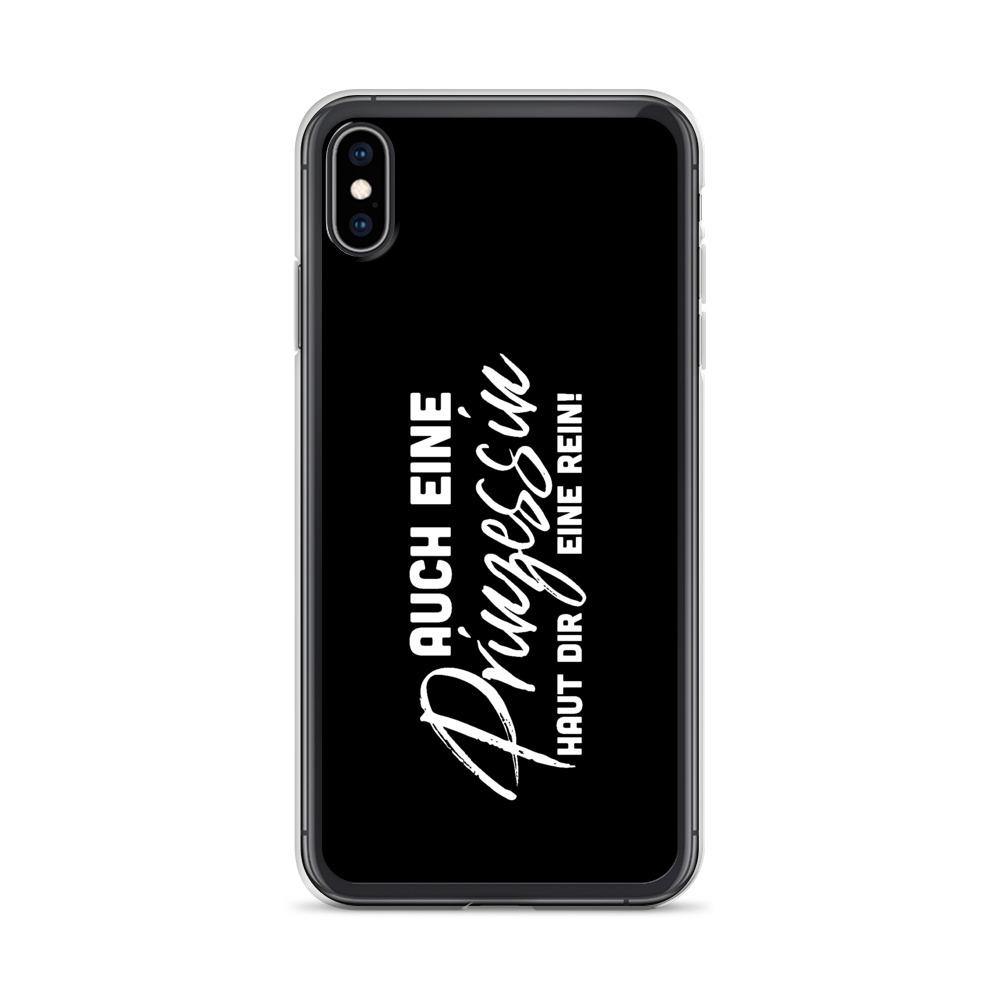 iPhone Hülle - Auch eine Prinzessin haut dir eine rein - Words on Shirts Sag es mit dem Mittelfinger Shirts Hoodies Sweatshirt Taschen Gymsack Spruch Sprüche Statement