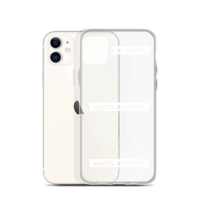 iPhone Hülle - Words on Shirts - Words on Shirts Sag es mit dem Mittelfinger Shirts Hoodies Sweatshirt Taschen Gymsack Spruch Sprüche Statement