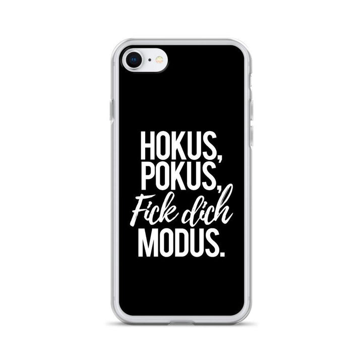 iPhone Hülle - Hokus Pokus Fick Dich Modus - Words on Shirts Sag es mit dem Mittelfinger Shirts Hoodies Sweatshirt Taschen Gymsack Spruch Sprüche Statement