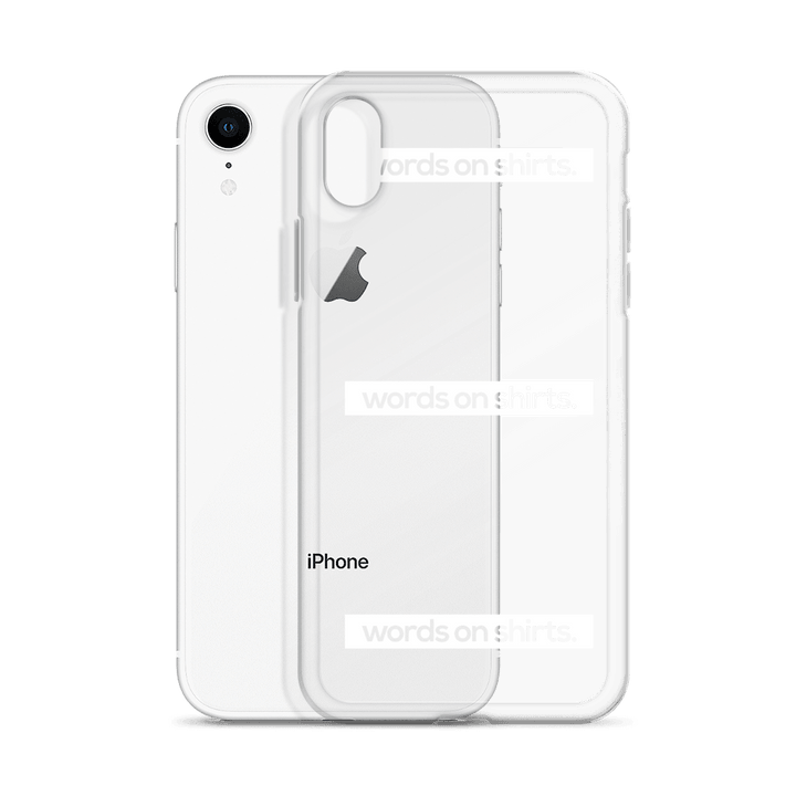 iPhone Hülle - Words on Shirts - Words on Shirts Sag es mit dem Mittelfinger Shirts Hoodies Sweatshirt Taschen Gymsack Spruch Sprüche Statement