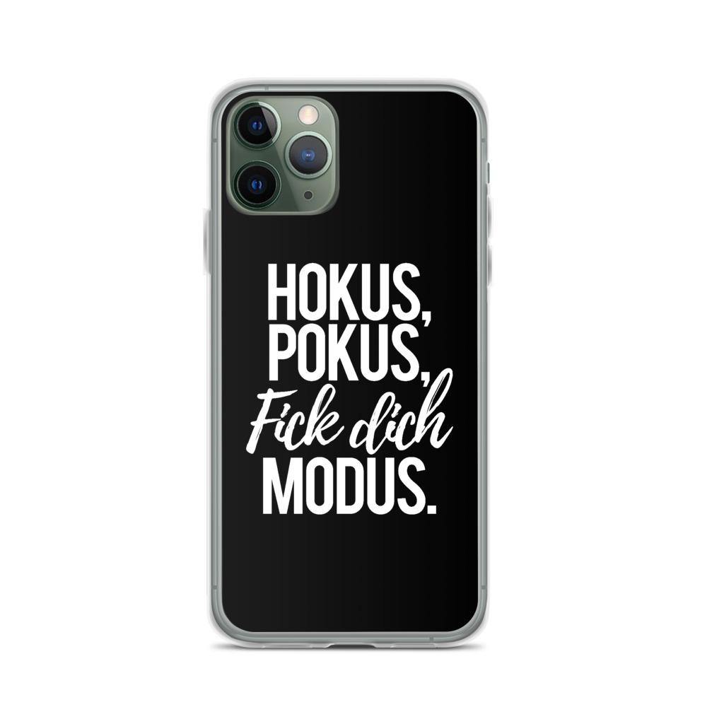 iPhone Hülle - Hokus Pokus Fick Dich Modus - Words on Shirts Sag es mit dem Mittelfinger Shirts Hoodies Sweatshirt Taschen Gymsack Spruch Sprüche Statement