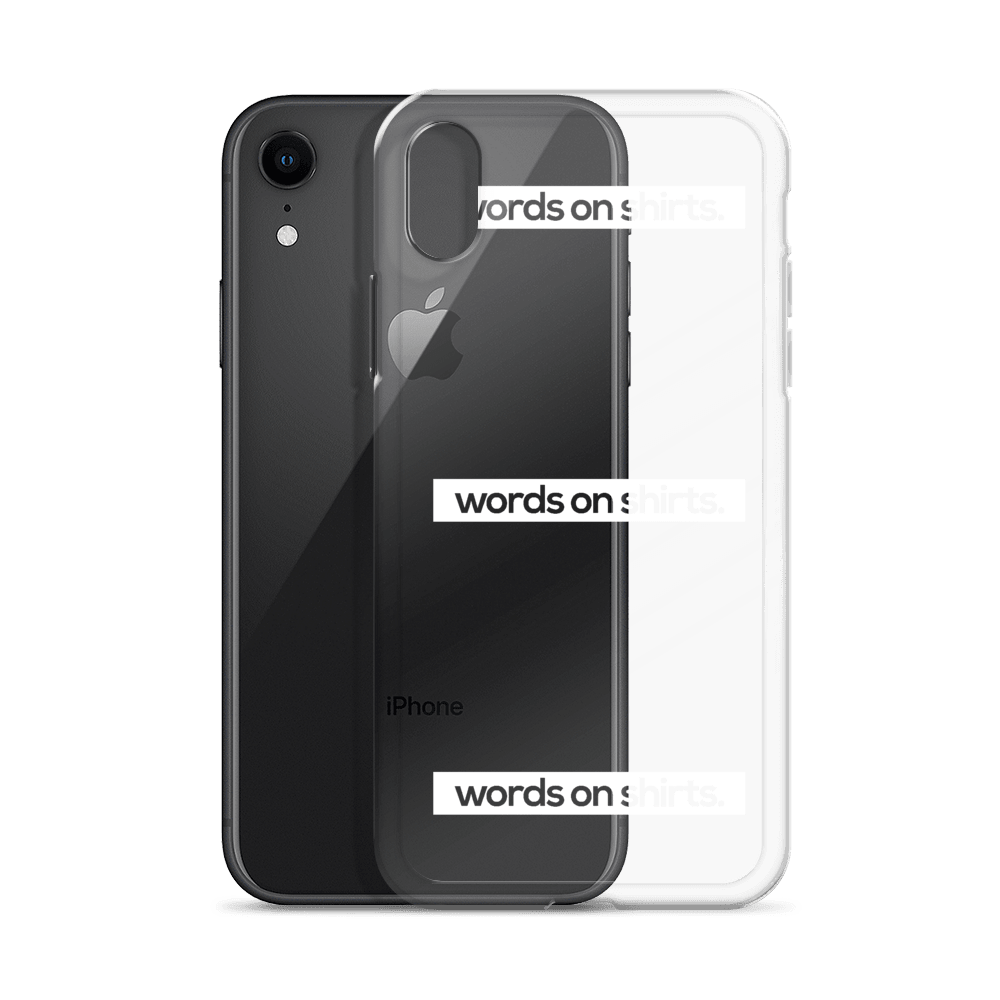 iPhone Hülle - Words on Shirts - Words on Shirts Sag es mit dem Mittelfinger Shirts Hoodies Sweatshirt Taschen Gymsack Spruch Sprüche Statement