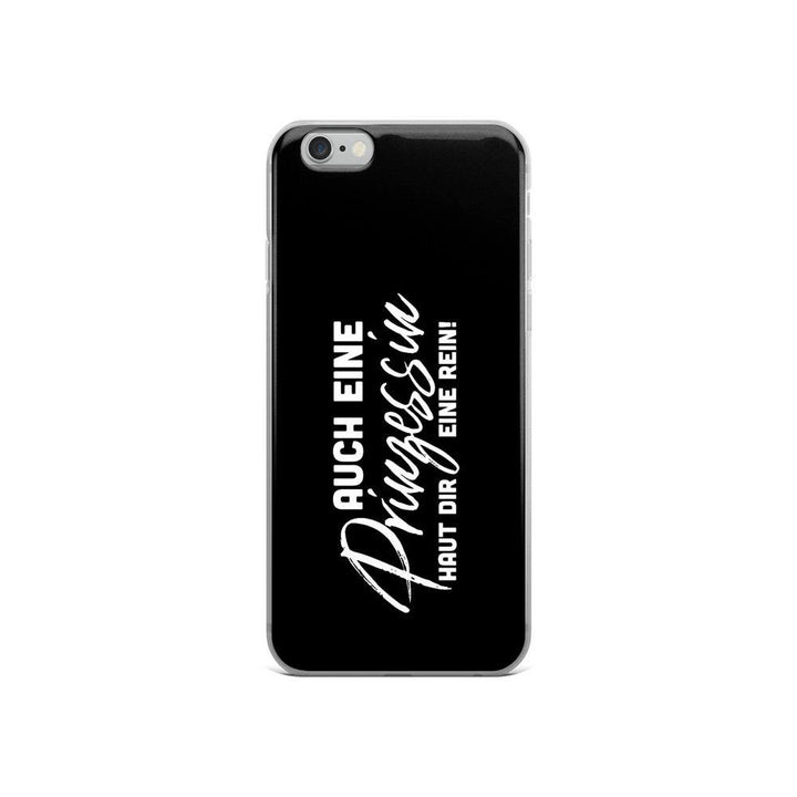 iPhone Hülle - Auch eine Prinzessin haut dir eine rein - Words on Shirts Sag es mit dem Mittelfinger Shirts Hoodies Sweatshirt Taschen Gymsack Spruch Sprüche Statement