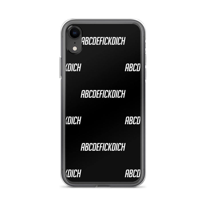 iPhone Hülle - ABCDEFICKDICH - Pattern - Words on Shirts Sag es mit dem Mittelfinger Shirts Hoodies Sweatshirt Taschen Gymsack Spruch Sprüche Statement