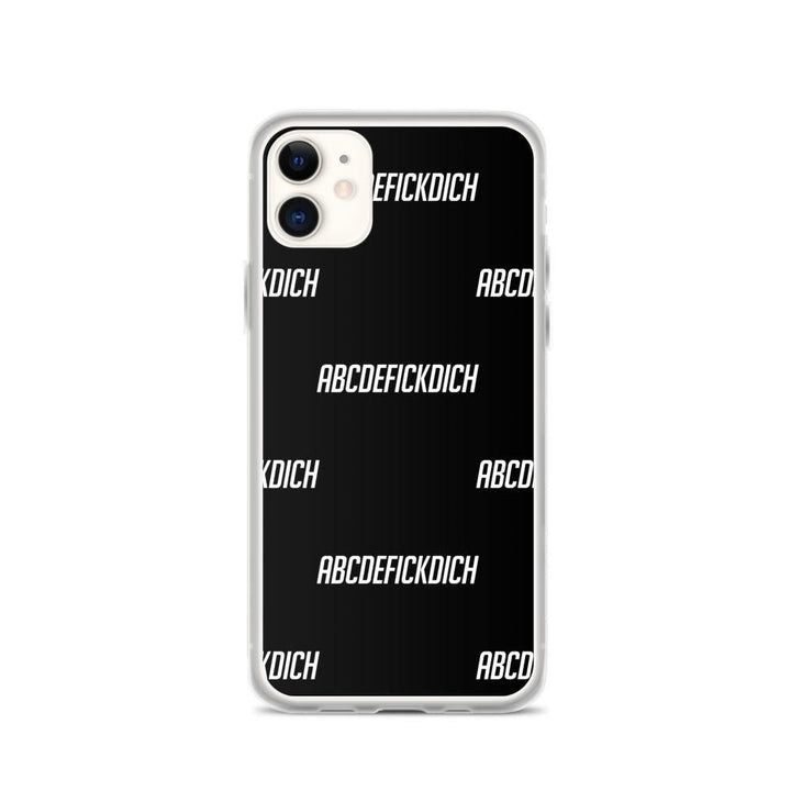 iPhone Hülle - ABCDEFICKDICH - Pattern - Words on Shirts Sag es mit dem Mittelfinger Shirts Hoodies Sweatshirt Taschen Gymsack Spruch Sprüche Statement