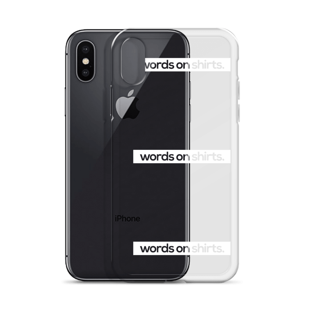 iPhone Hülle - Words on Shirts - Words on Shirts Sag es mit dem Mittelfinger Shirts Hoodies Sweatshirt Taschen Gymsack Spruch Sprüche Statement