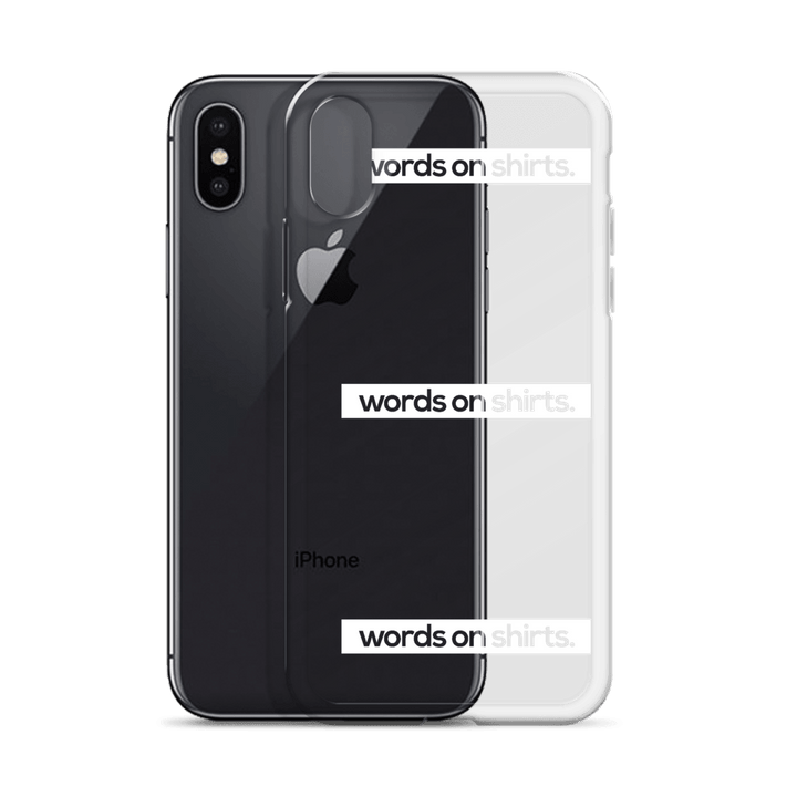 iPhone Hülle - Words on Shirts - Words on Shirts Sag es mit dem Mittelfinger Shirts Hoodies Sweatshirt Taschen Gymsack Spruch Sprüche Statement