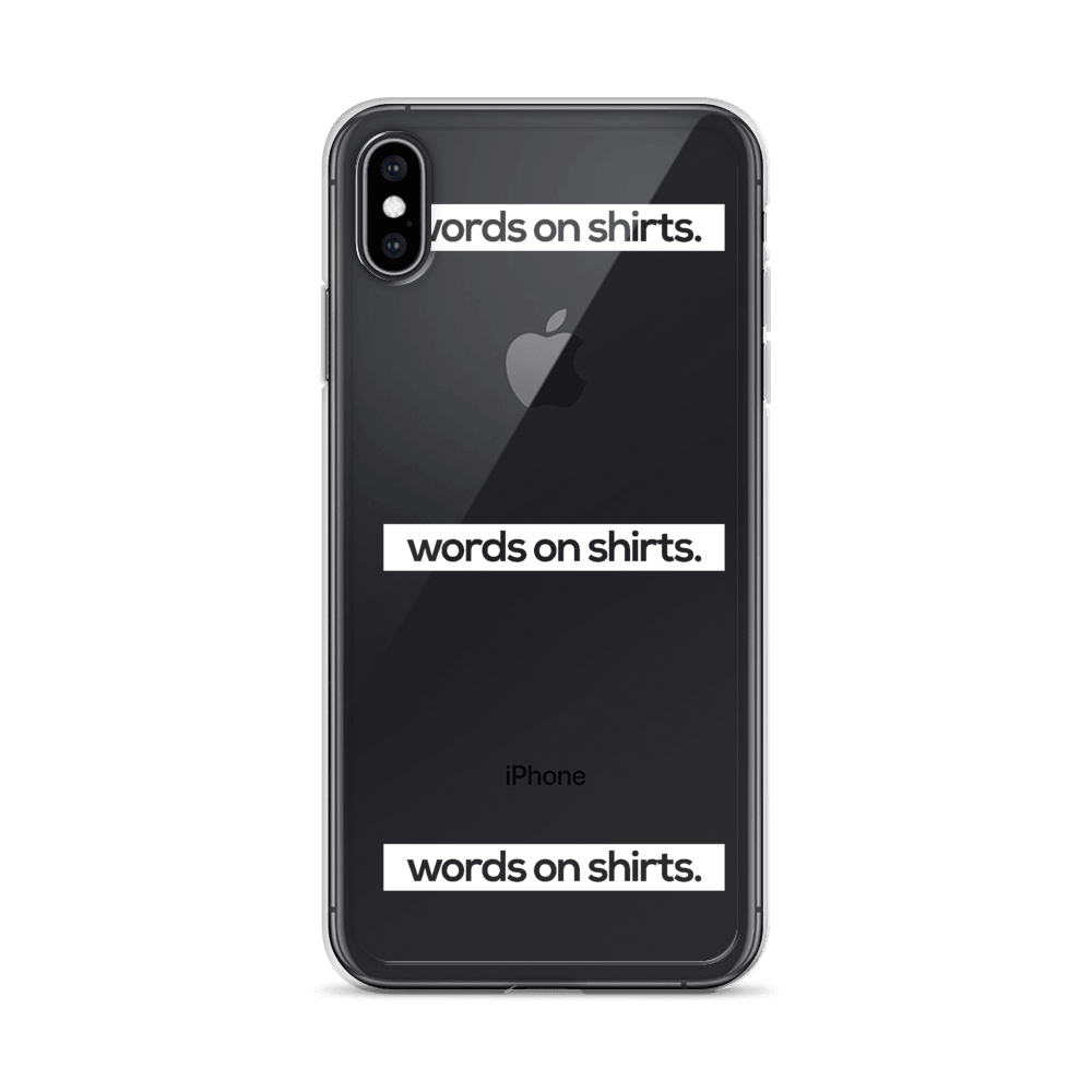 iPhone Hülle - Words on Shirts - Words on Shirts Sag es mit dem Mittelfinger Shirts Hoodies Sweatshirt Taschen Gymsack Spruch Sprüche Statement