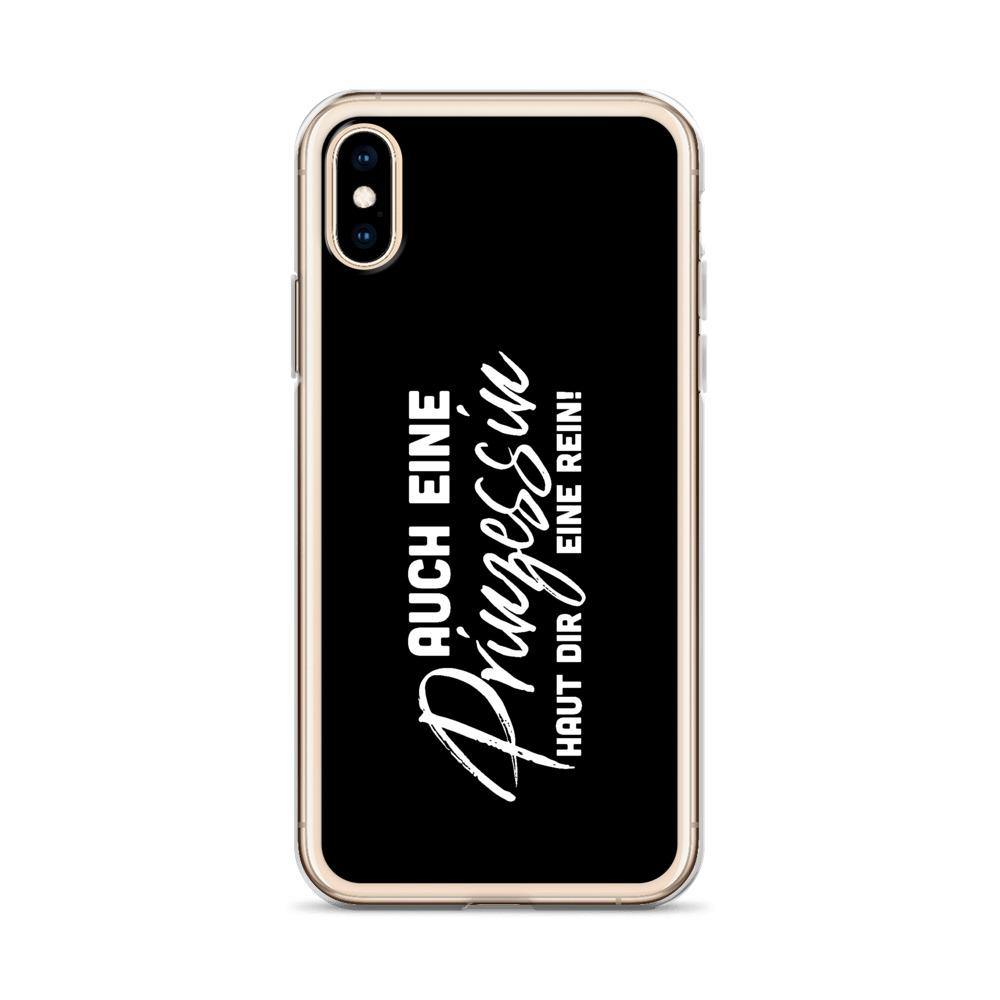 iPhone Hülle - Auch eine Prinzessin haut dir eine rein - Words on Shirts Sag es mit dem Mittelfinger Shirts Hoodies Sweatshirt Taschen Gymsack Spruch Sprüche Statement
