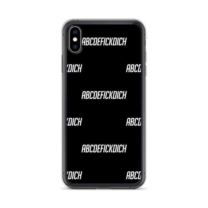 iPhone Hülle - ABCDEFICKDICH - Pattern - Words on Shirts Sag es mit dem Mittelfinger Shirts Hoodies Sweatshirt Taschen Gymsack Spruch Sprüche Statement