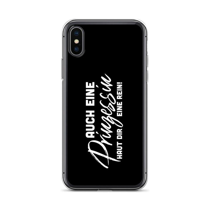 iPhone Hülle - Auch eine Prinzessin haut dir eine rein - Words on Shirts Sag es mit dem Mittelfinger Shirts Hoodies Sweatshirt Taschen Gymsack Spruch Sprüche Statement
