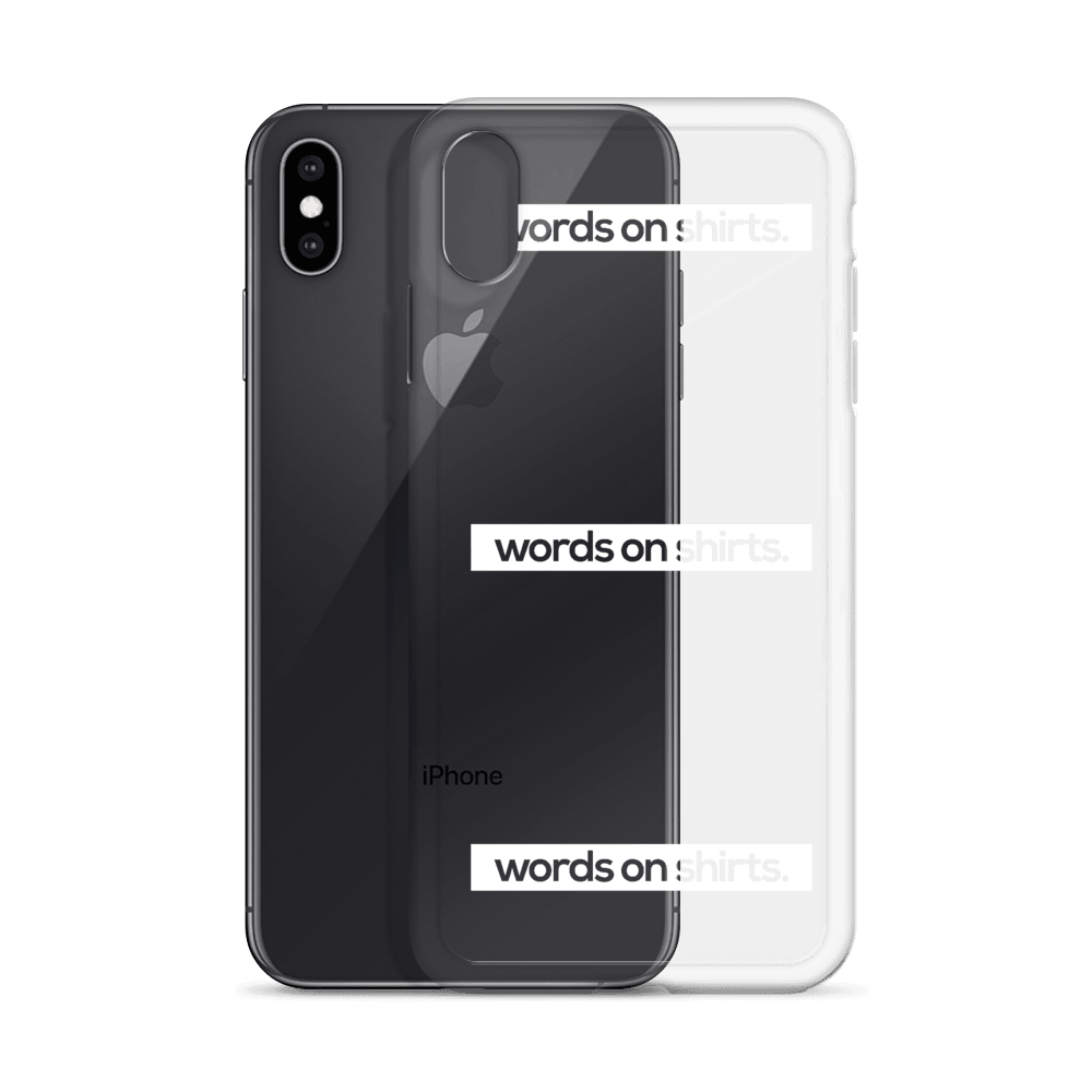 iPhone Hülle - Words on Shirts - Words on Shirts Sag es mit dem Mittelfinger Shirts Hoodies Sweatshirt Taschen Gymsack Spruch Sprüche Statement