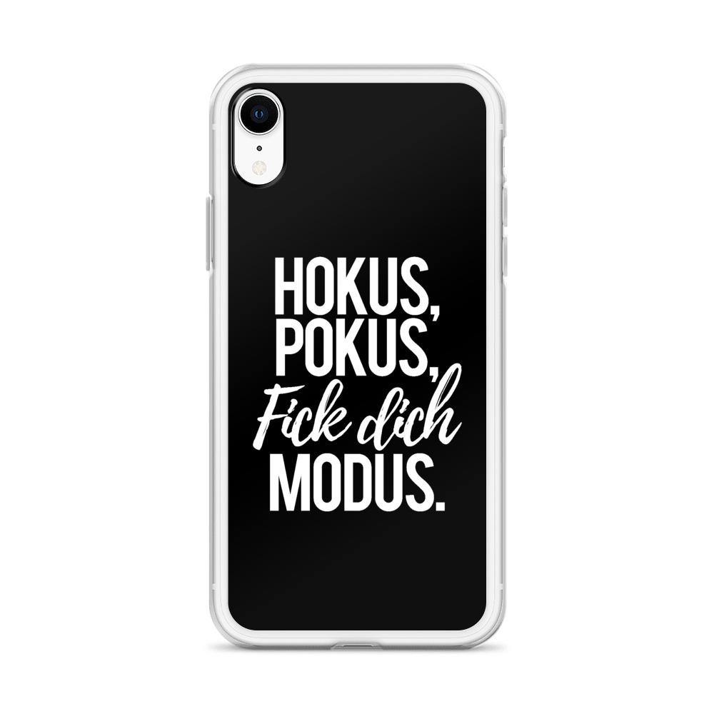 iPhone Hülle - Hokus Pokus Fick Dich Modus - Words on Shirts Sag es mit dem Mittelfinger Shirts Hoodies Sweatshirt Taschen Gymsack Spruch Sprüche Statement