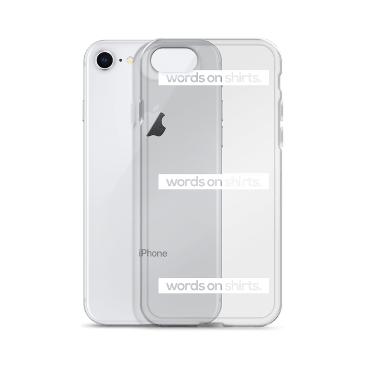 iPhone Hülle - Words on Shirts - Words on Shirts Sag es mit dem Mittelfinger Shirts Hoodies Sweatshirt Taschen Gymsack Spruch Sprüche Statement