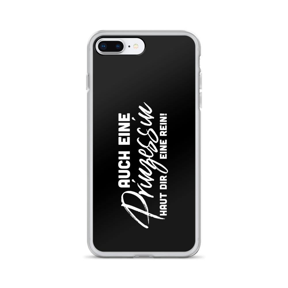 iPhone Hülle - Auch eine Prinzessin haut dir eine rein - Words on Shirts Sag es mit dem Mittelfinger Shirts Hoodies Sweatshirt Taschen Gymsack Spruch Sprüche Statement