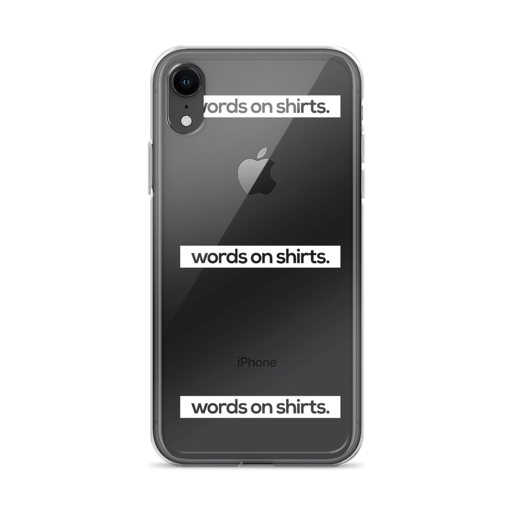 iPhone Hülle - Words on Shirts - Words on Shirts Sag es mit dem Mittelfinger Shirts Hoodies Sweatshirt Taschen Gymsack Spruch Sprüche Statement